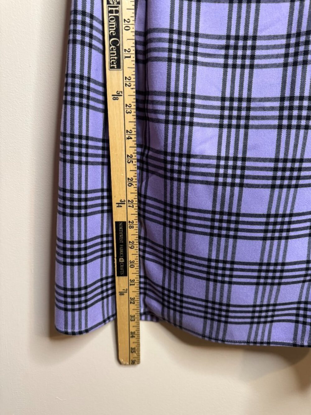 Empyre Black & Purple Plaid Sleeveless Dress Size M - Picture 8 of 8